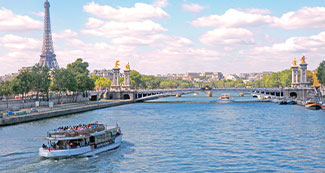 seine river guided cruise champagne option by vedettes de paris